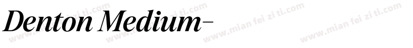 Denton Medium字体转换